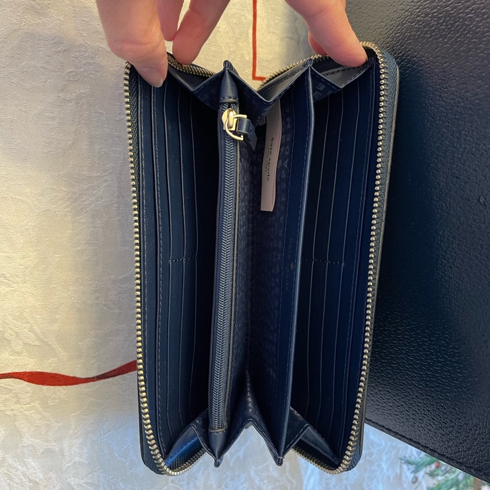 Kate Spade ♠️ Continental Wallet (Navy Blue)